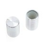 Gałka potencjometru GSL10 SREBRNA 10mm -wysokość 14mm