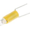 RS PRO Lampa wskaźnikowa Żółty Jeden chip 12 V ac/dc średnica 4.25 mm długość 17 mm długość 592 nm