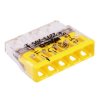 Wago 5-Way Push Wire Connector 24A 2273-205