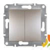 ASFORA Wyłącznik świecznikowy podwójny (zaciski śrubowe) brąz EPH0300369 SCHNEIDER ELECTRIC