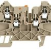 Disconnect/test-disconnect terminal block, screw connection, 0.5-4.0 mm², 27 A, 6 kV, dark beige, 1905100000