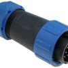 SPP2110-12WW Wtyk 12 pin na kabel (7-12mm) okrągły, zakręcany, wodoodporny - gwint wewnętrzny, 400V, 5A