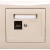 Kier Gniazdo Komputerowe Pojedyncze Rj45 Kat.6 Beżowe Gpk-1W/K6/01