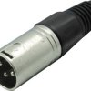 Kash 55002-S Złącze męskie XLR, CuZn (mosiądz), 1 szt.