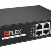 Switch PoE Eiflex EI-H1064PL 4xPoE 6xFE 2xUplink niezarządzalny, 10/100Mb/s, 65W
