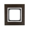 Ramka pojedyncza drewniana srebrne wenge DRN1/84 Kontakt Simon54 Nature