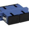 Adapter SC SM duplex niebieski