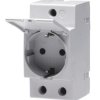 Gniazdo wtykowe Typ F - niemieckie Schuko Montaż na szynie DIN ABB 16A