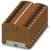 Distribution block, push-in connection, 0.14-2.5 mm², 2 pole, 17.5 A, 6 kV, brown, 3002777