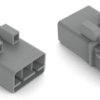 Plug, 3 pole, push-in, 1.5 mm², gray, 890-253/060-000