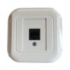 Topaz Gniazdo Komputerowe Rj45 Kat.5E Krone Lsa+ Białe Gtp-12T