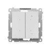 SIMON 55 DIMMER RGB Ściemniacz RGBW 12-24 V 4 kanały sterowany smartfonem [Wi-Fi] jasnoszary mat TESRGB1W.01/114 KONTAKT SIMON