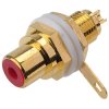 BKL 0101144-C Mounted Cinch socket, gold-plated Red Electronic