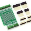 ELECTRONICS-SALON Prototype Screw Shield Board Kit For Arduino UNO R3, 0.1" Mini Terminal Block.