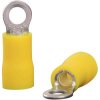 Insulated ring cable lug, 4.0-6.0 mm², 4.3 mm, M4, yellow, 22C456, package with 100 pieces