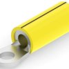 Insulated ring cable lug, 1.25-2.0 mm², AWG 16 to 14, 3.51 mm, M3.5, yellow, 320631