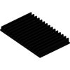 Extruded heatsink, (L x W x H) 100 x 159 x 15 mm, 3.1 to 1.4 K/W, black anodized, SK 44 100 SA