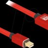 81095 Mini DP to DP cable, 8K 60 Hz, red, without snap-in function, 2
