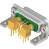 D-Sub socket, 5 pole, 5W1, equipped, angled, solder pin, 3005W1SAU78G20X