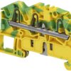 PI spring terminal block, push-in spring connection, 2.5 mm², 3 pole, 8 kV, yellow/green, 1SNK705151R0000