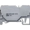 Złączka szynowa 2-przewodowa z diodą 1N4007 2,5mm2 szara 280-915/281-410