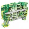 Złączka push-in EFCE.4, PE ochronna, zielono-żółta, pojedyncza, 4 mm²