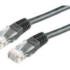 Patchcord UTP kat.5e 0.25m (czarny)