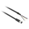 Telemecanique XZCP1141L2 Cable 2m Length M12 Connector 1piece