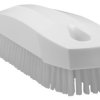 Szczotka do szorowania, dł. włosia: 17mm, Twardy, Biały, PET, zastosowanie: Mycie rąk, pojemniki, powierzchnie,