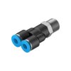 FESTO 153140 Y-piece for 6mm Pipes Thread size R1/4 1 piece