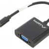 AD-UC-VG-01 Adapter USB 3.1 USB C wtyk VGA gniazdo niklowany 0,15m ABS