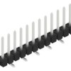 Pin header, 12 pole, pitch 2.54 mm, angled, black, 10047594