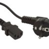 KAB45.03B Kabel zasilający komputerowy - długość 3mb - czarny (3x1.0mm2)