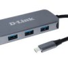 Koncentrator USB C USB 1.1, USB 2.0, USB 3.0 DUB-2335 USB 4 Magistrala USB USB C, D-Link