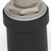 Pushbutton, 1 pole, black, unlit , 3 A/125 V, mounting Ø 6.42 mm, 1825516-1