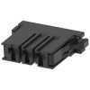 Socket header, 3 pole, pitch 6.35 mm, straight, black, 1-1747276-3
