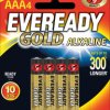 Gold, alkaline battery, AAA (Micro), 4-pack