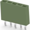Socket header, 5 pole, pitch 2.54 mm, straight, black, 215299-5