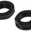 Nakrętka do dławnic kablowych gwint: M12 Nylon 66 Czarny IP68 RS PRO