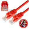 Patchcord UTP kat.6 kabel sieciowy LAN 2x RJ45 czerwony 3m NEKU