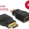 65665 Adapter HDMI Mini-C male > HDMI-A female 4K black