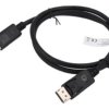 Kabel DisplayPort 1.4 DisplayPort wtyk z obu stron 5m czarny AK-340106-050-S