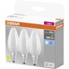 OSRAM HOMELIGHTING 4058075592575 LED E14 Candle 5.5W=60W C.White 3 pc 35x100mm