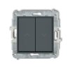 MINI Wyłącznik żaluzjowy zwierny przycisk grafitowy mat 28MWP-8 KARLIK