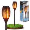Lampa solarna LED 1,2W 30lm ogrodowa pochodnia, efekt płomienia, wbijana 51cm IP44