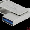 54074 USB 3.2 Gen 1 USB-C™ + Type-A Memory Stick 32 GB - Metal Housing
