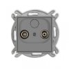 ICON Mechanizm gniazda abonenckiego RTV przelotowego 9dB szary mat 27IG9P