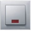 MERTEN SYSTEM M Klawisz pojedynczy z dużym okienkiem aluminium MTN433860 SCHNEIDER ELECTRIC