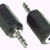 Przejście JACK wtyk 2.5mm - gniazdo 3.5mm stereo
