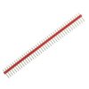 Listwa kołkowa 1x40 prosta, czerwona